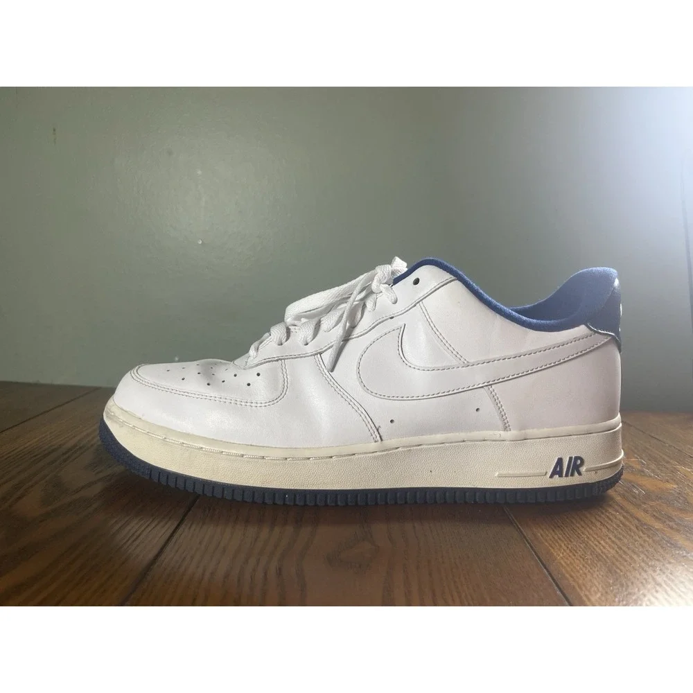 Nike Air Force 1 AF1 Low White Deep Royal Blue (CD0884-102) Men's Size 11